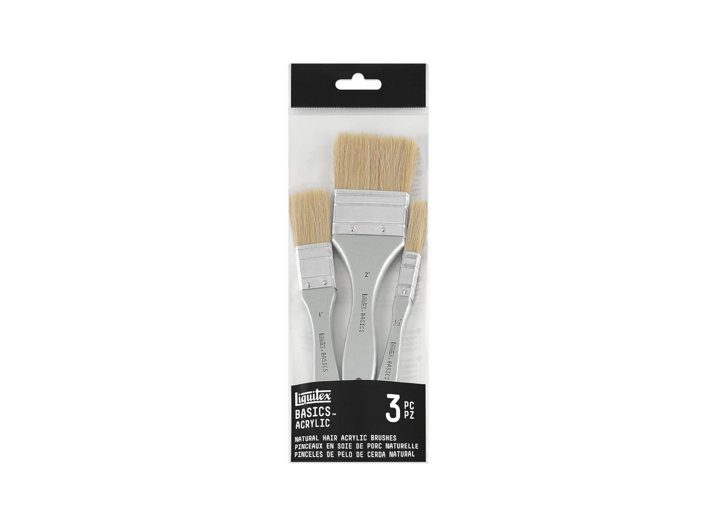 Basics Grote Acrylverf Kwasten (3 stuks)