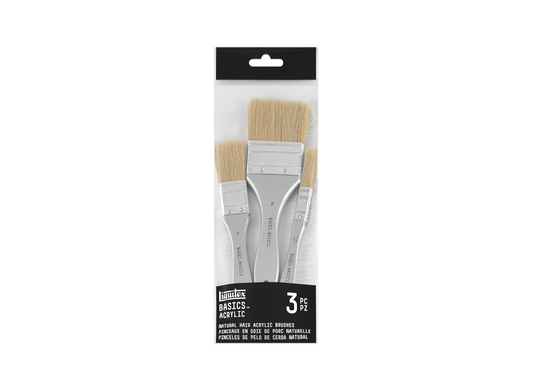 Basics Grote Acrylverf Kwasten (3 stuks)